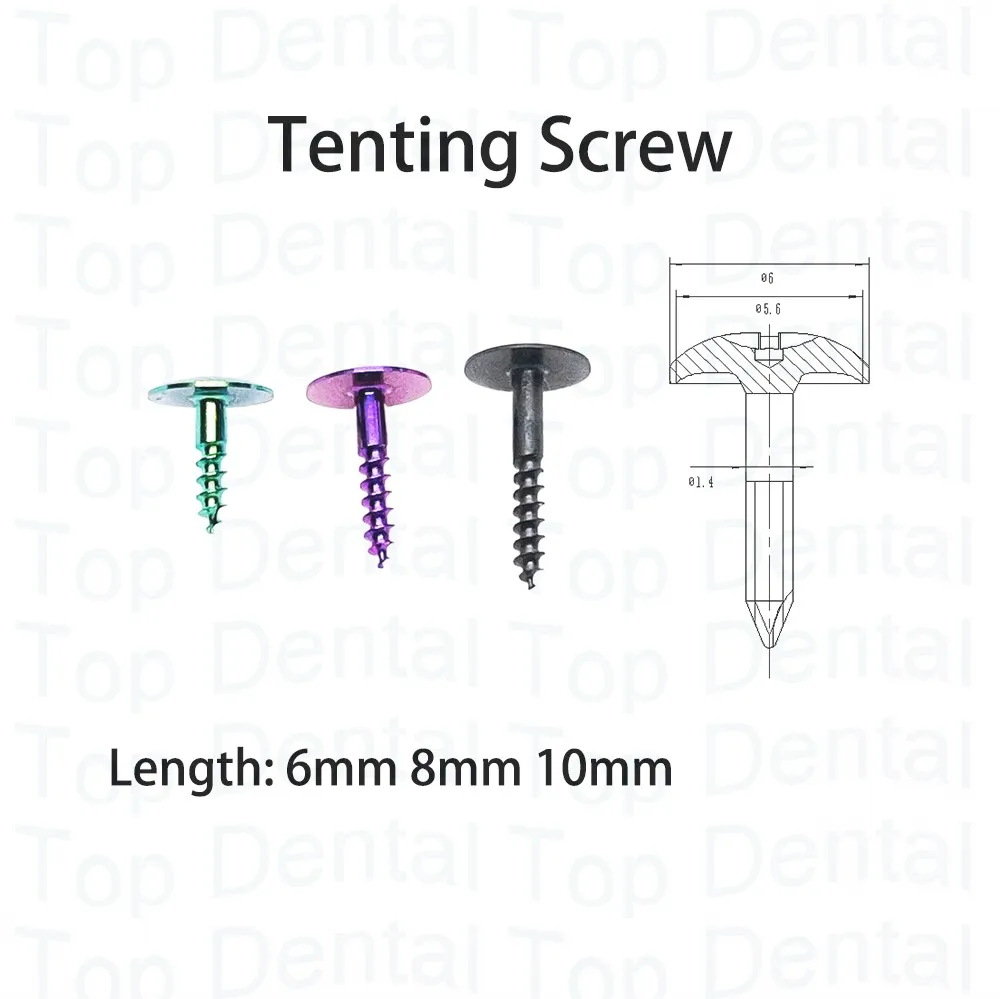 

10pcs Dental GBR System Tenting Screws Implant Titanium Screw