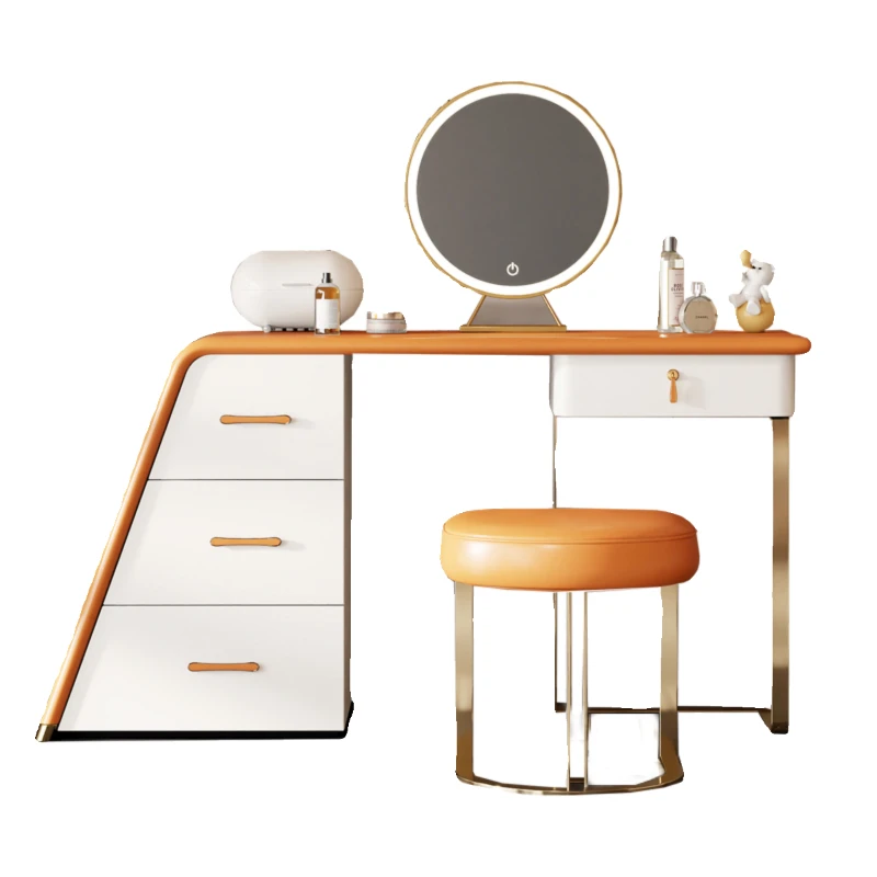 Luxuosa cômoda de couro moderna e versátil