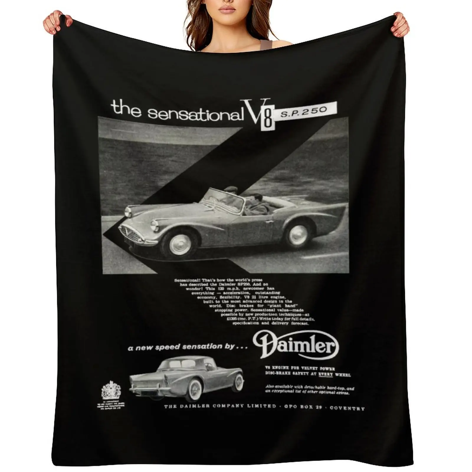 

DAIMLER SP250 DART Throw Blanket Blankets For Bed Soft Beds Thins Cute Plaid Blankets