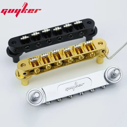 Imagen 2 del producto GUYKER Tune-O-Matic Roller Saddle Puente de guitarra Orificio de poste 4,2 mm