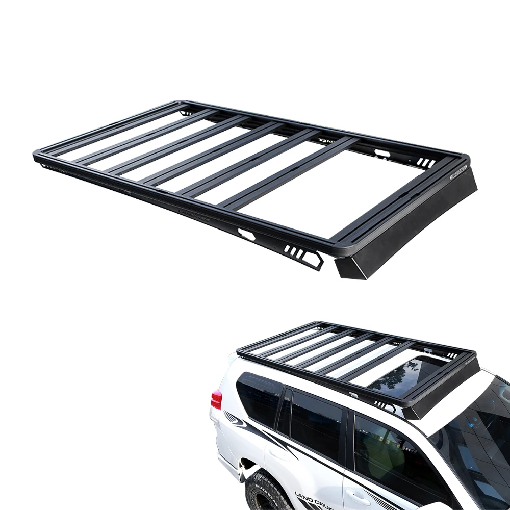 New Product Ideas 4X4 Off Road Exterior Accessories Land Cruiser Heavy Load Aluminium Flat Roof Racks for Toyota Prado LC 150