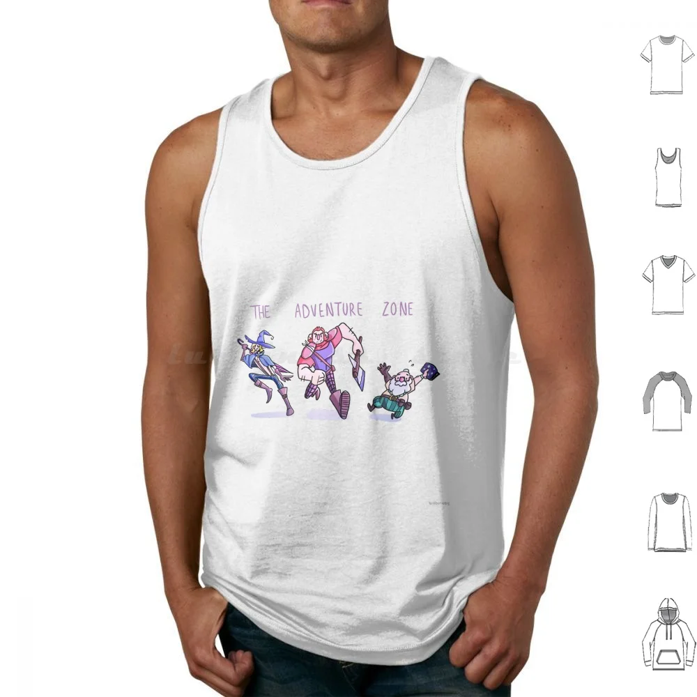 The Adventure Zone Tank Tops Print Cotton The Adventure Zone Taz The Zone Cast Taako Taaco Magnus Burnsides Merle