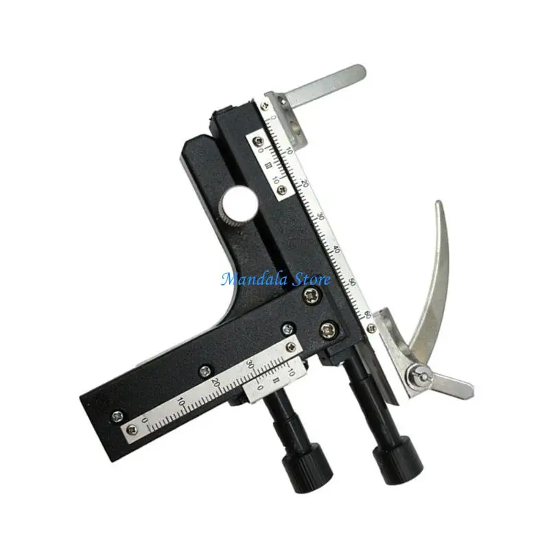 U2JC Mechanical Moveable Stage for Microscope, Microscope Caliper Moveable with Scale Manual Lift Stage