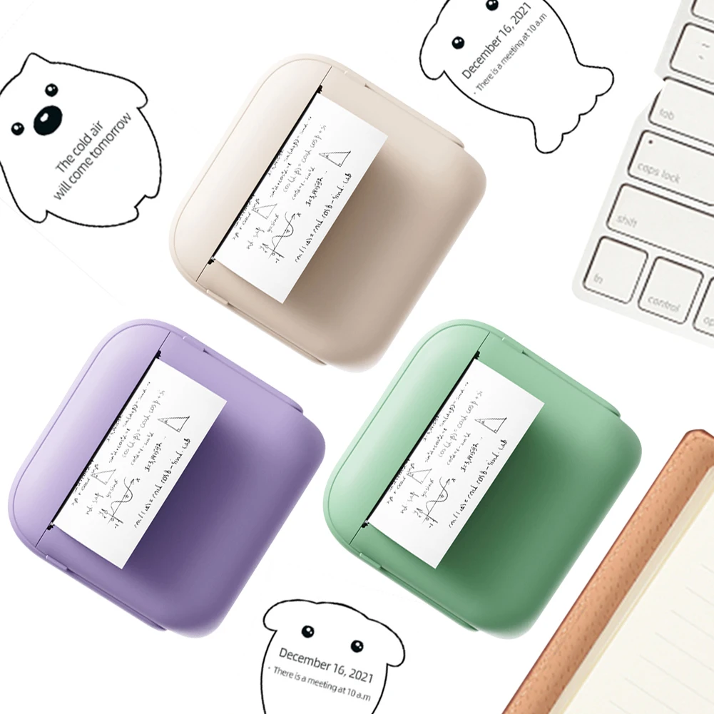 طابعة أمازون الصغيرة عبر الحدود، طابعة حرارية رقمية محمولة لملصقات الصور هدية للأطفال بدون ورق