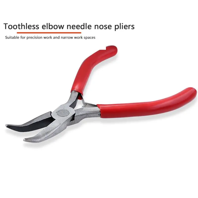 【A75U】 3 Pieces of Jewelry Pliers DIY Pliers Six-Segment Hand Winding Modeling Pliers Mini Jewelry Flat Nose Pliers
