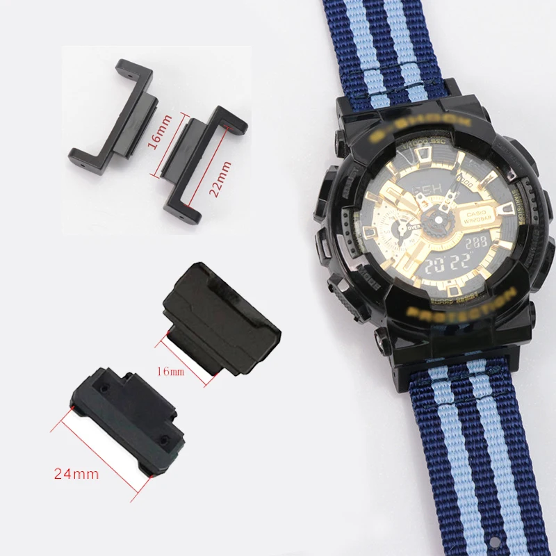 2pcs Bracelet Strap Connector for Casio G-Shock 16mm Adapter For G SHOCK GA 2100 DW-5600 22mm 24mm Watch Band Strap Accessories