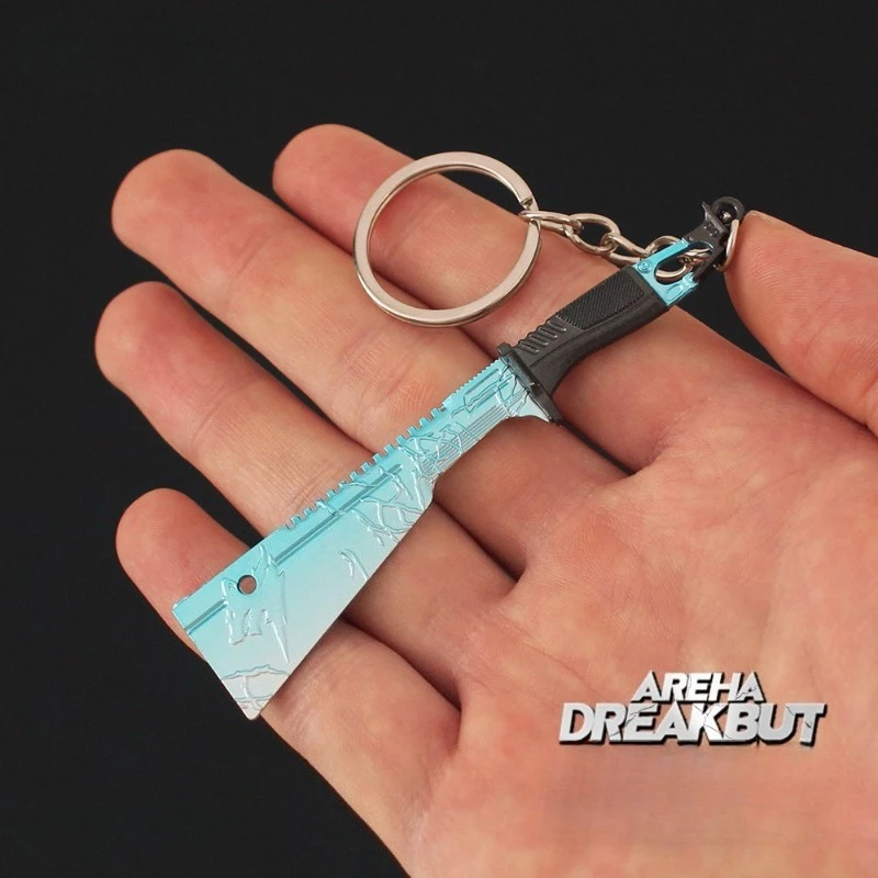 Mini arme de mêlée, 9cm/3.54 pouces, couteau de survie Frostwolf, arme de jeu en alliage, jouet, porte-clés pendentif, Collection d'ornements