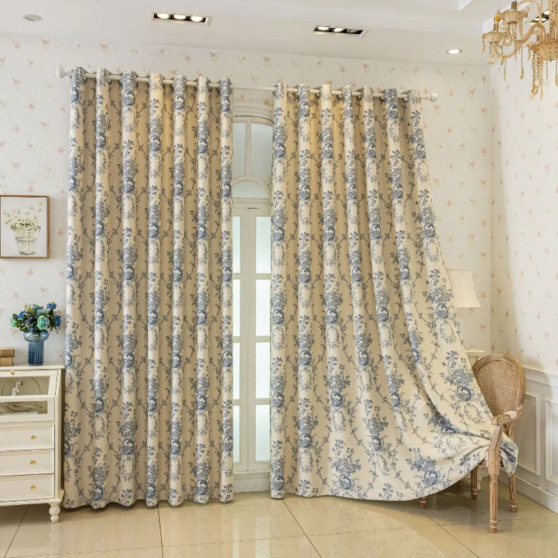 High-precision Blackout Curtains, Heat-insulating Curtains, French-style Curtains, Printed Curtains