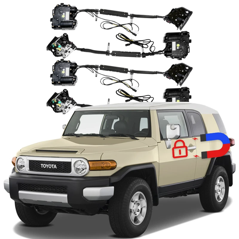 For Toyota FJ cruiser original car mechanical lock modified electric suction door auto parts tool side door Soft closing