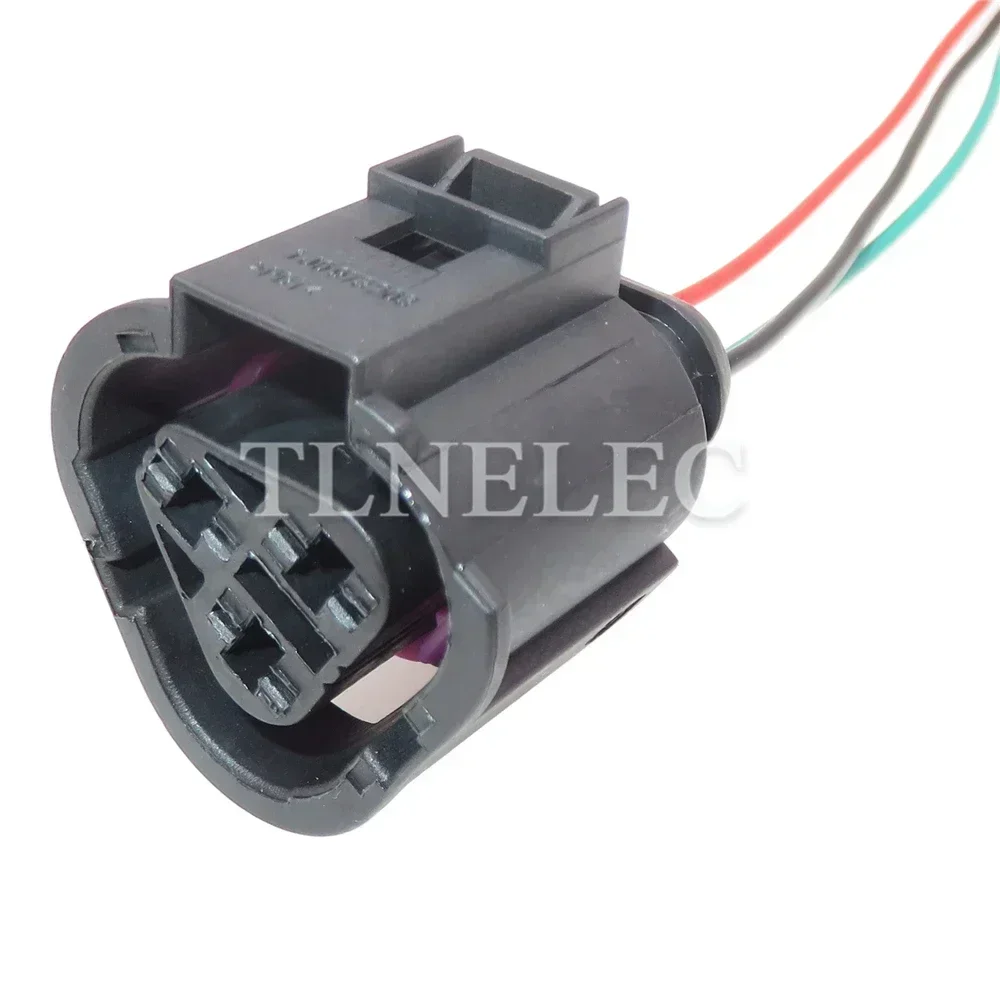 3 Pin Way Automobile Temperature Control Sealed Socket with Wires Auto Thermal Switch Wiring Cable Connectors 1J0973203