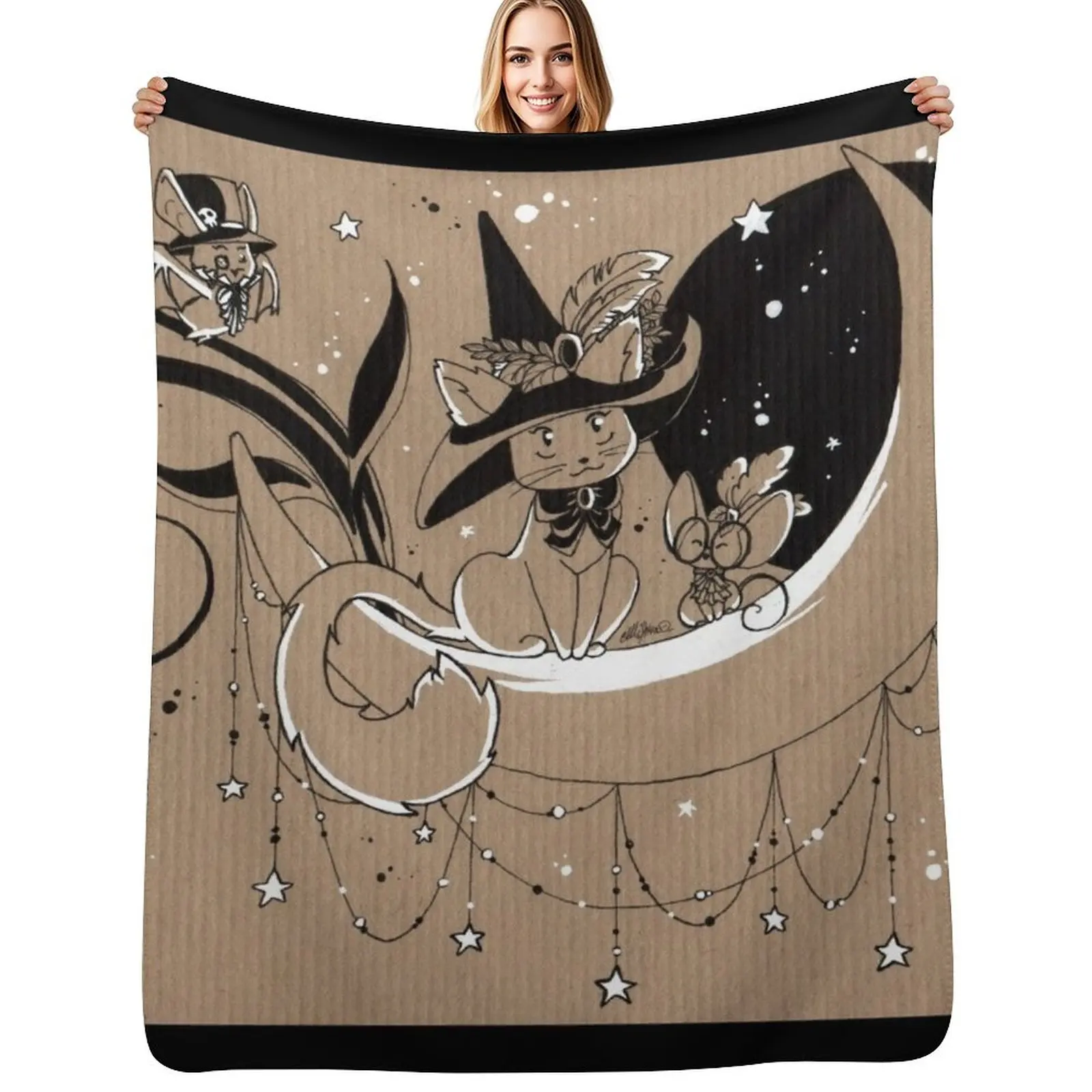 

Vintage party Throw Blanket Multi Use Warm Blanket for Living Room Bedroom