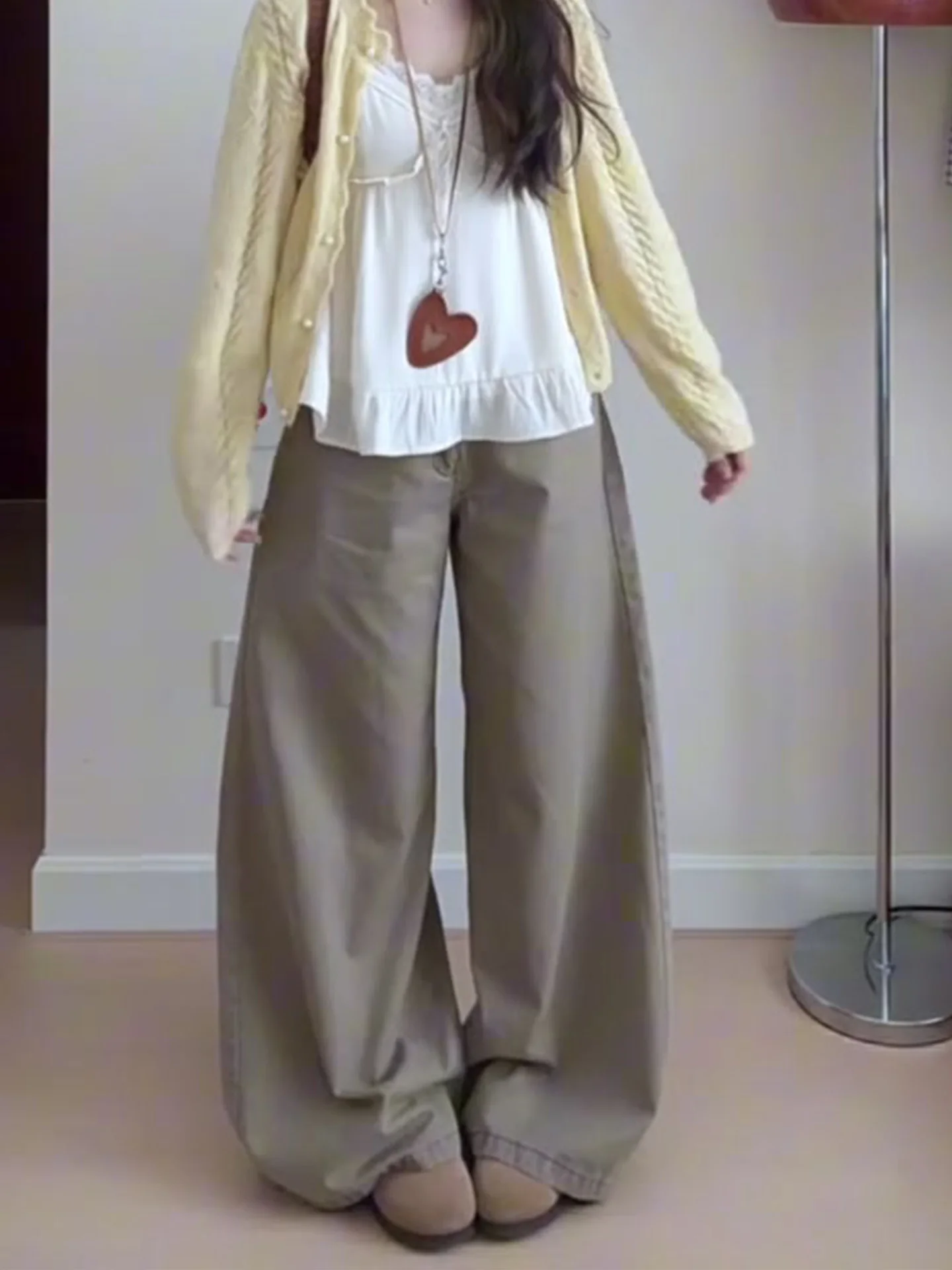 

American Style High Waist Skinny Jeans Women's Summer New Washed Wide Leg Pants Pear Shape Body Slim Fit Denim Casual Trousers