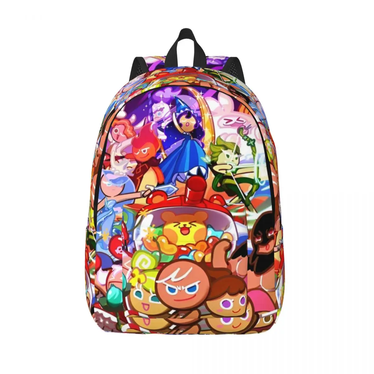 Cookie Run Kingdom Classical Backpack Outdoor High School Hiking Travel Daypack for Men Women Laptop Shoulder Bag