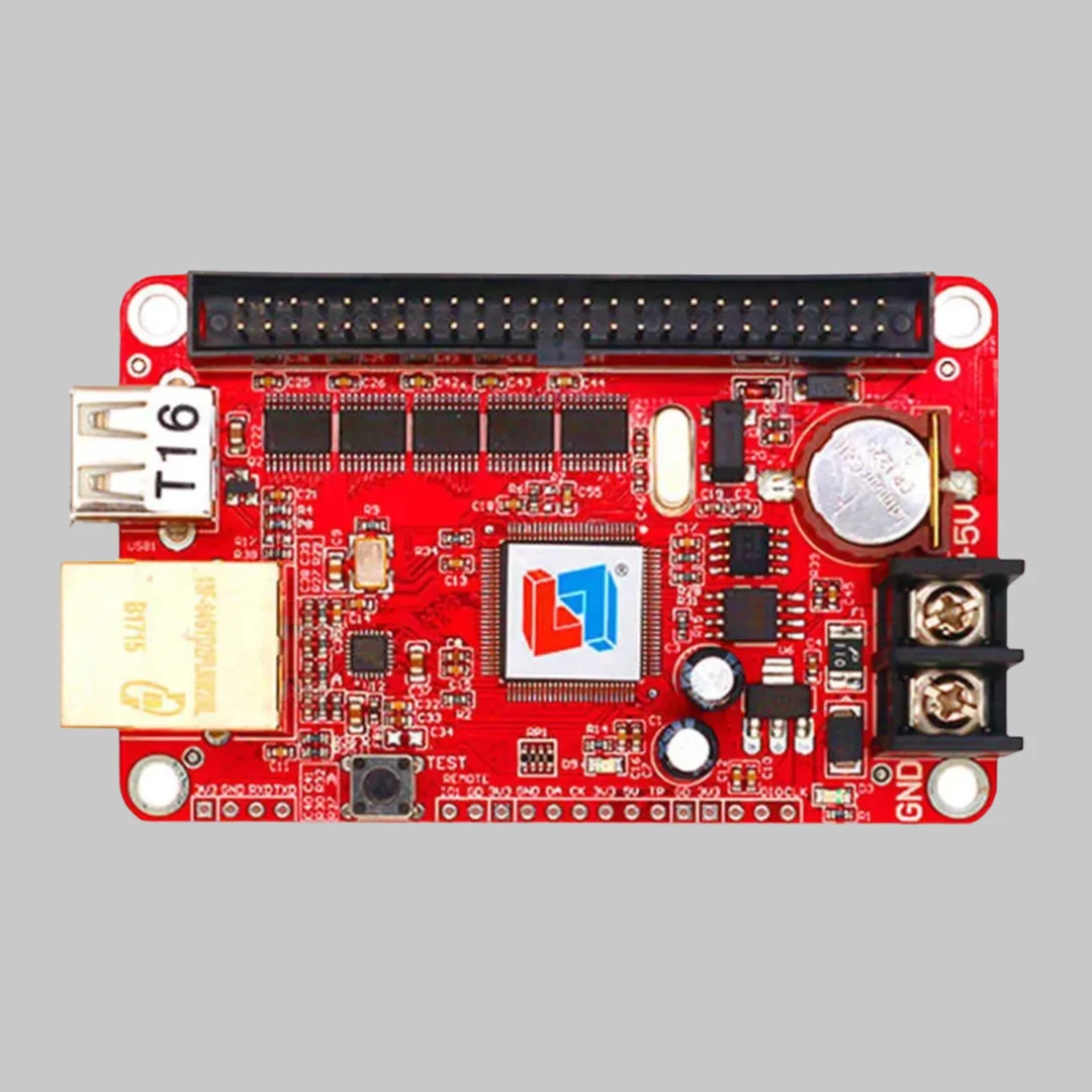 LS-T16 Control Card Network Interface USB Flash Memory Monochrome Dual Color LED Advertising Display Mainboard