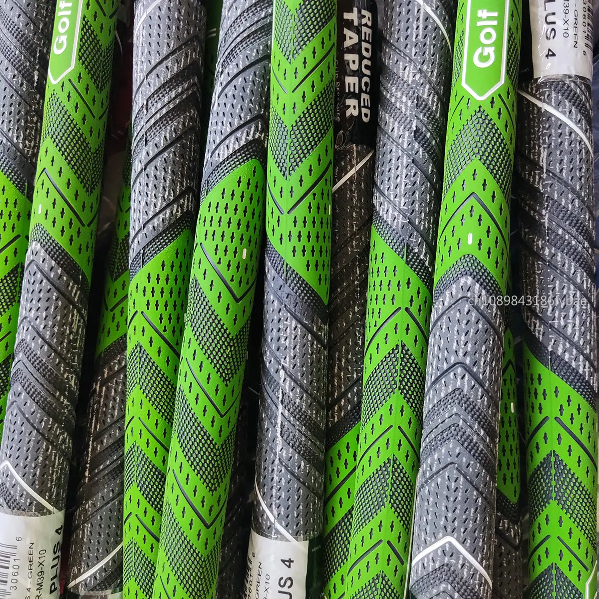 Green MCC PLUS 4 Golf Grip Rubber Golf Grips Cotton Yarn Golf Club Grips Iron and Wood Standard/Midsize Grip Universal