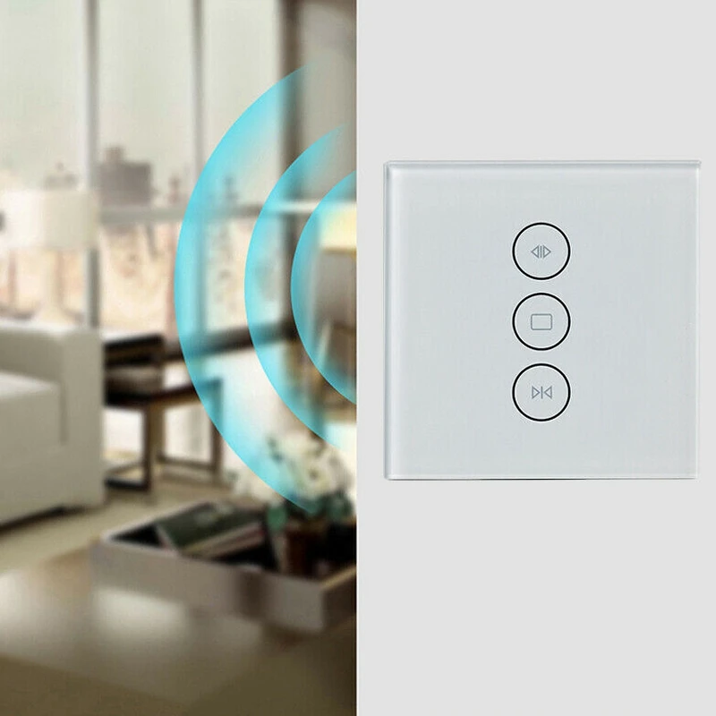 Interruptor de cortina inteligente con Wifi, Control remoto, persiana enrollable inteligente, Compatible con Alexa, Amazon ECHO, Google Home, 86Mm
