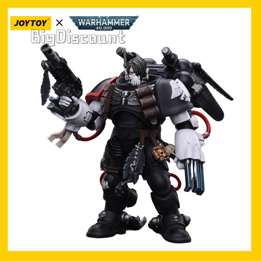 

[IN STOCK]JOYTOY 1/18 40K Action Figures Raven Guard Chapter Master Kayvaan Shrik Anime Collection Military Model Free Shipping