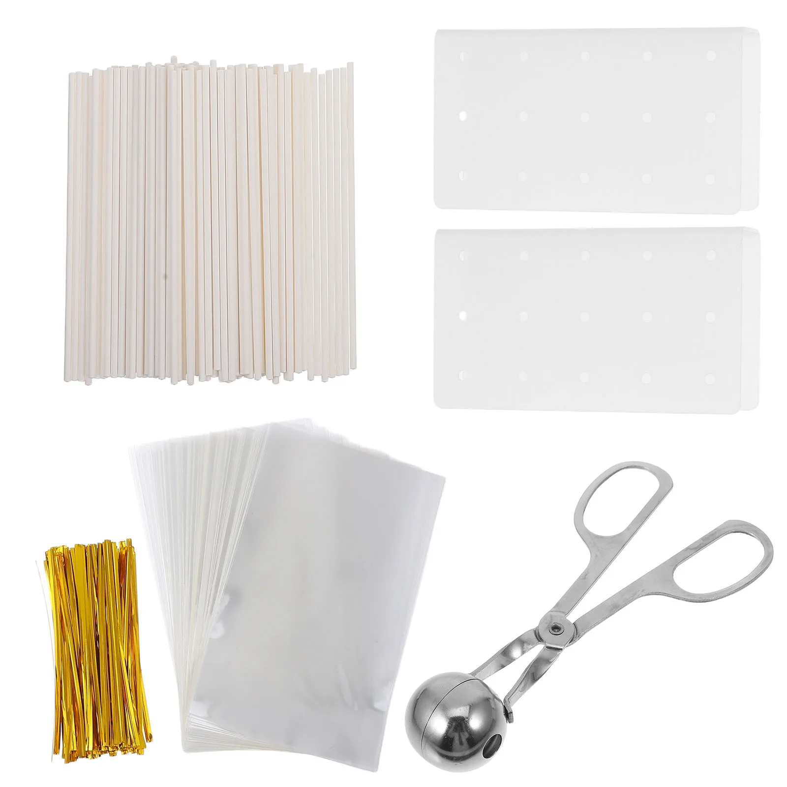 

Chocolate Lollipop Supplies Set DIY Tools Baking Mold Cake Pop Packaging Cake Pop Cutter Pusher Sticks
