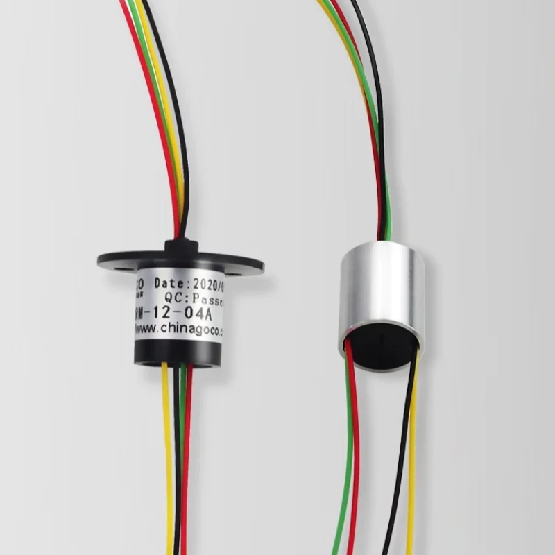 Diameter 12.5mm 4CH 2A Electric Slip Ring Anchor Fish High Speed  Fishing Wheel Special Electric Metal Slip Ring