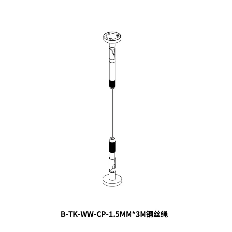 Honor Wall Painting Device Hanging Code Hanging Aluminum Alloy Wire Rope Connector Bright Chrome Hanging Code Wire Rope
