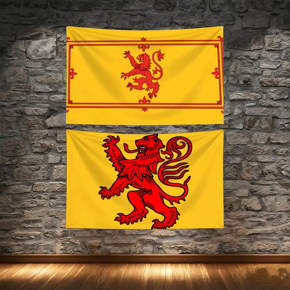 Flag Royal Lion Rampant S-Scotland Flags Tapestry Creative Pattern Photo Living Room Wall Art Party Outdoor Decor
