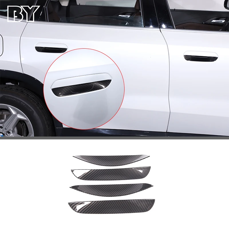 

ABS Carbon Fiber Car Exterior Handle Door Bowl Decorative Sticker For BMW X1 U11 2023 2024 Car Modification Accessories