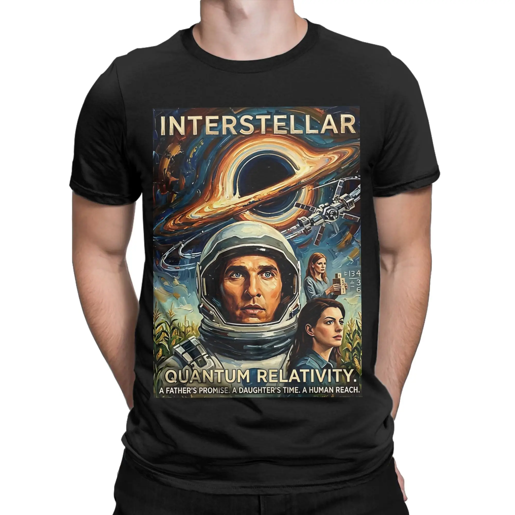 Gargantua The Endurance Broadstroke Sci Fi Tribute Funny 100% Cotton T-Shirt Iinterstellar Tees Tops For Men