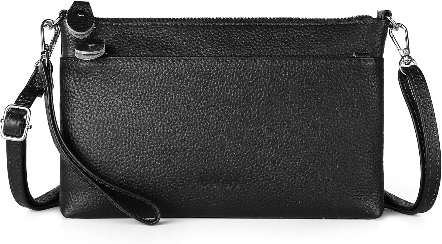 

Genuine Leather Wristlet Clutch Wallet Purses with RFID Blocking, Small Crossbody Bags Shoulder Handbag for Women