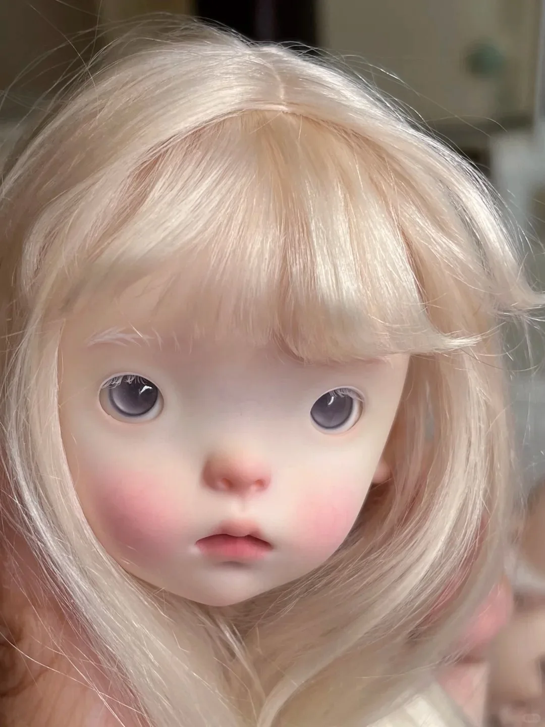 2026년 신제품 1/6 SD BJD 인형 머리 - 란두도우 리틀 P 아름다운 소녀 레진 장난감 고품질 메이크업 머리만 선물