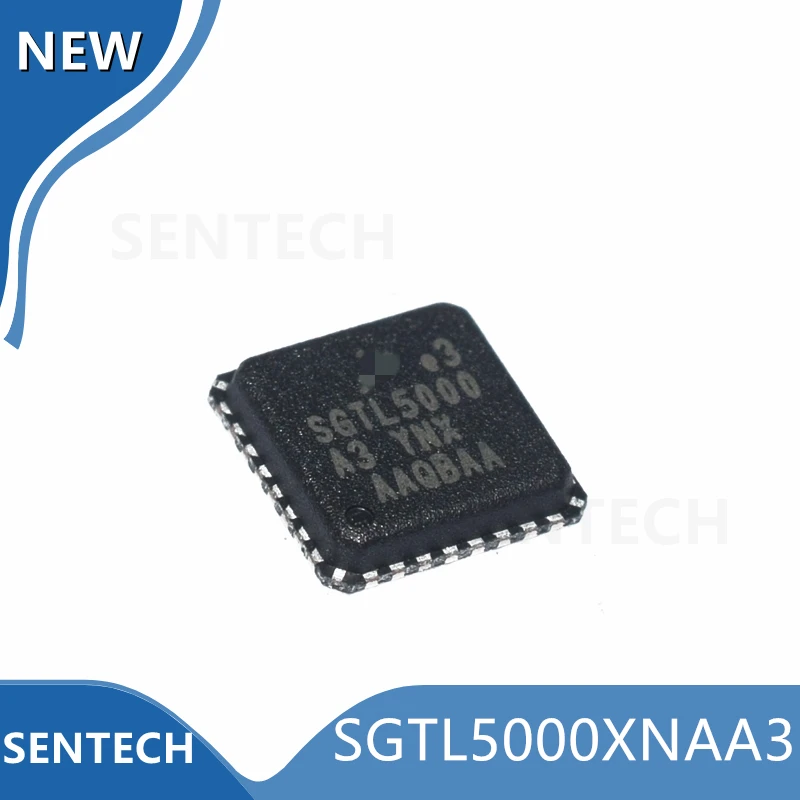 

5PCS/LOT 100% New Original SGTL5000XNAA3 QFN-32 Audio Codec , Ultra Low-Power, 4 mw for DAC-to-HP