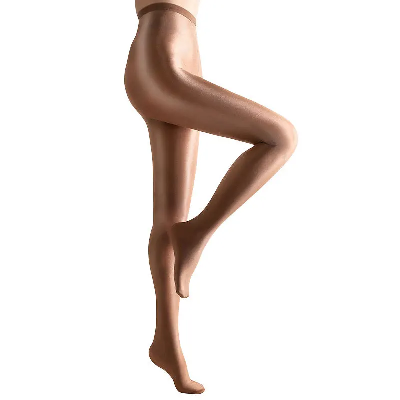 

S/ M /L /XL Plus Size Yoga Practice Tights 80D Nightclub Singer Performance Oil Reflective Stockings Stage Pantyhose
