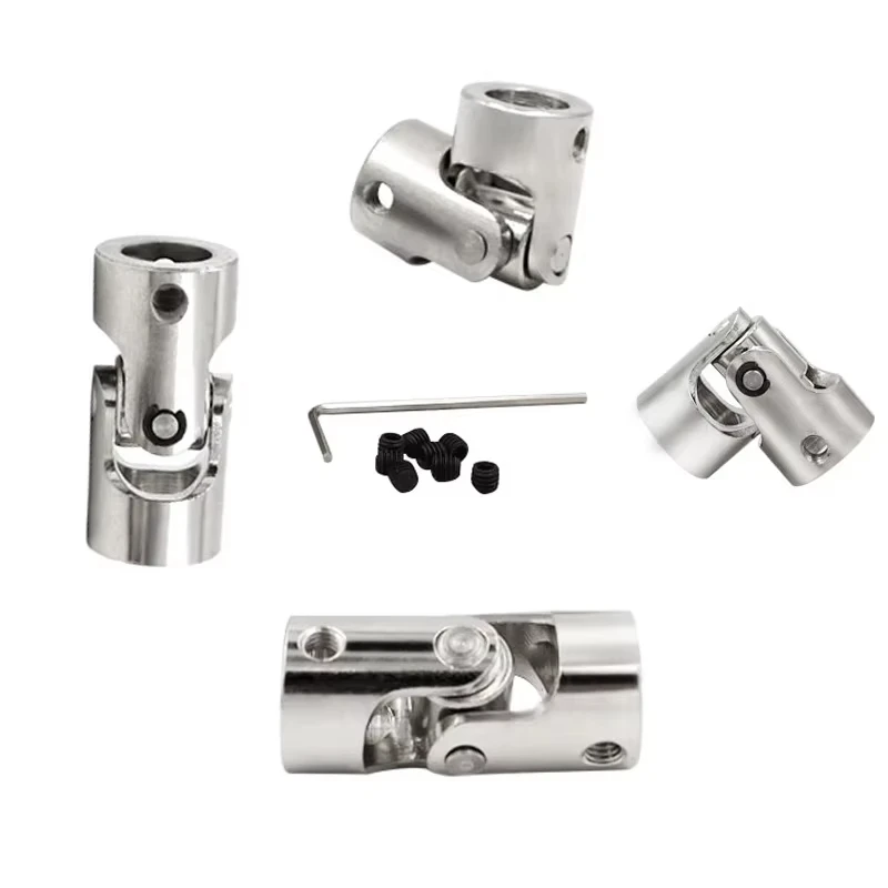 1Pcs 2/2.3/3/3.17/4/5/6/8/10/12mm Boat Car Shaft Coupler Motor Connector Metal Universal Joint Coupling Rc Metal Cardan Joint