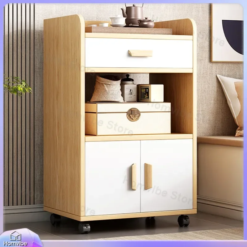 Modern Sideboard Storage Cabinet Dining Room Tea Bar Cupboard Kitchen Buffet Server Wall Mounted Small Apartment Furniture