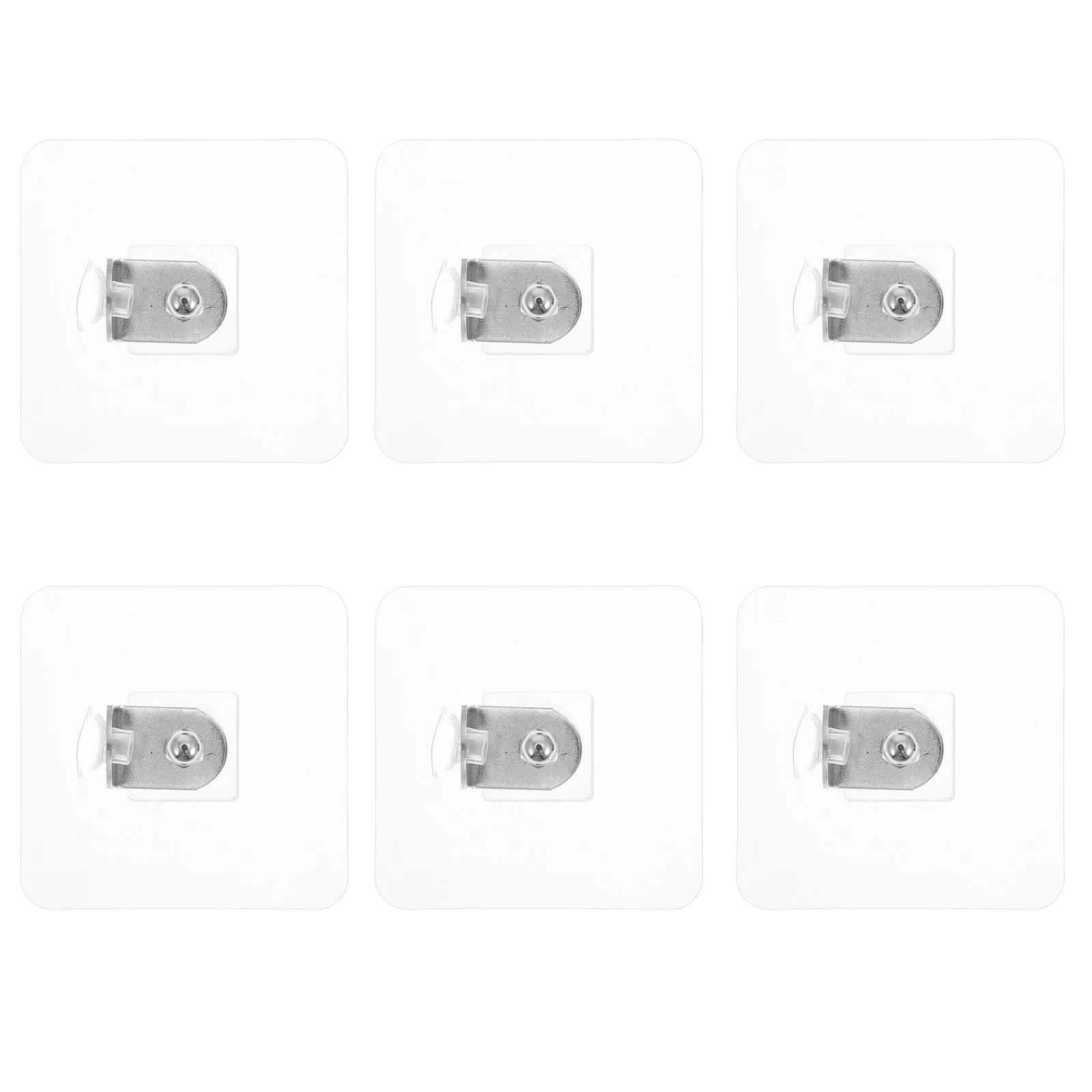 

6pcs Shelf Bracket Fixing Support Floating Partition No Punching Sticky Sturdy Mounting Rack Closet Cabinet Shelf Bracket