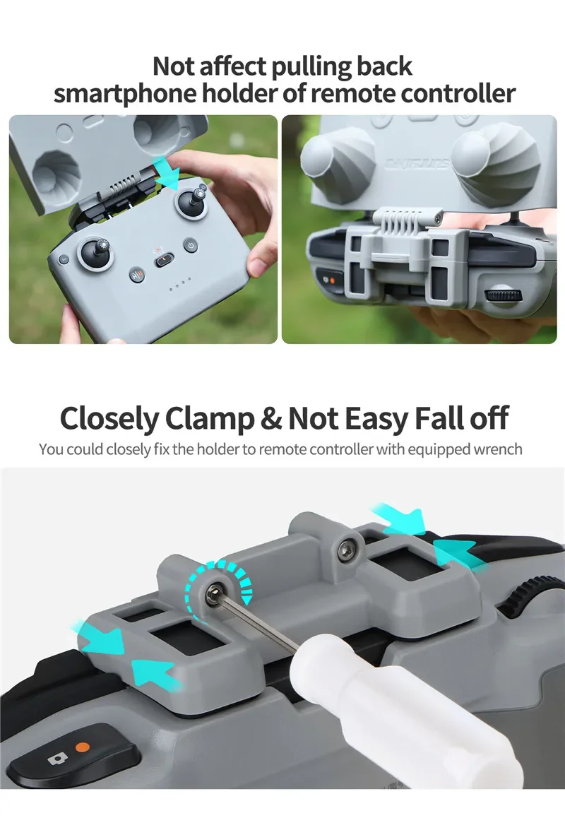 Osłona przeciwsłoneczna pilota 2 w 1 do DJI RC N3/N2/N1/MINI 4K/4 Pro/Neo/AIR 3S Osłona przeciwsłoneczna Osłona przeciwsłoneczna Akcesorium — zdjęcie produktu 4