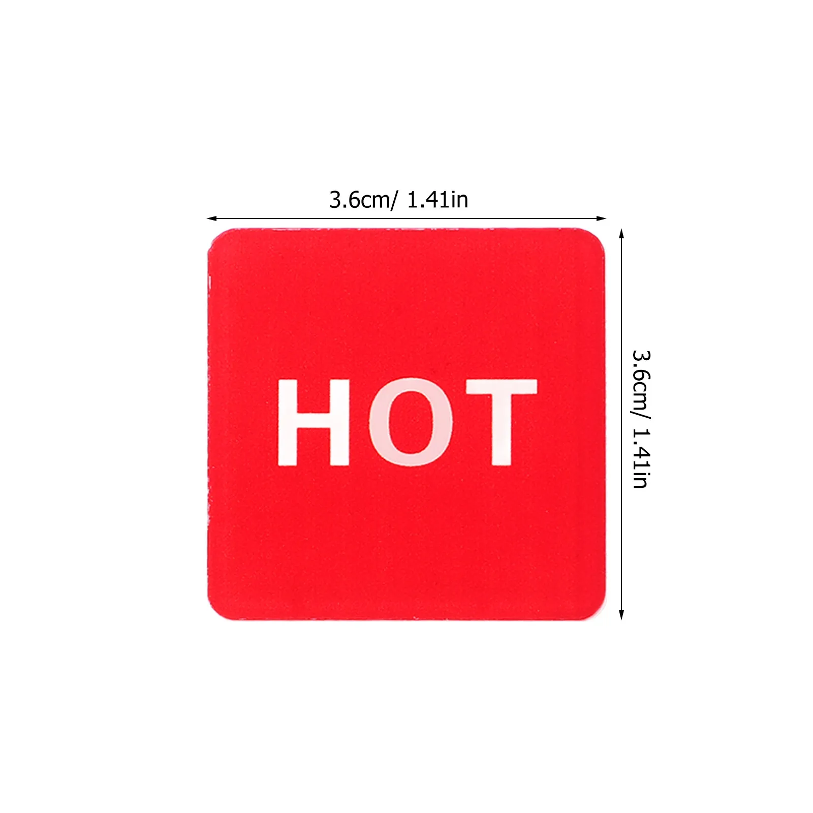 6Pairs Hot and Cold Water Sign Acrylic Self-Stick Labels for Faucet Shower Bathtub Kitchen Bathroom Business Use Temperature