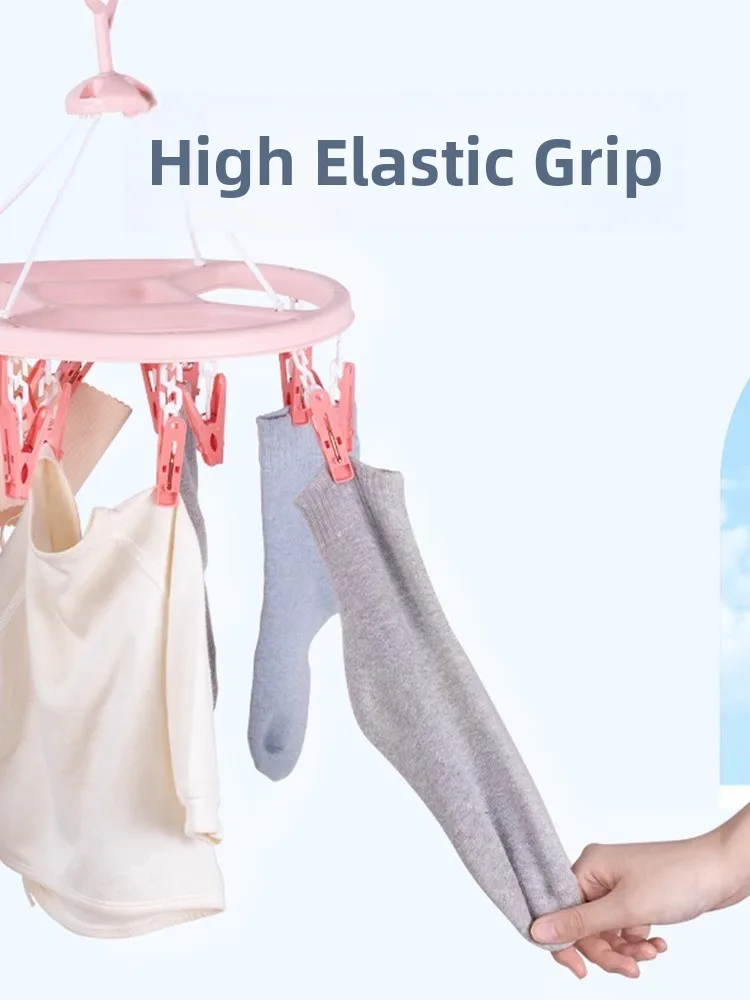 

Круглая пластиковая веревка для белья, чайный цветок, балкон, Sos Drng Ra, многофункциональная ветрозащитная вешалка для одежды с диском для использования Dormi