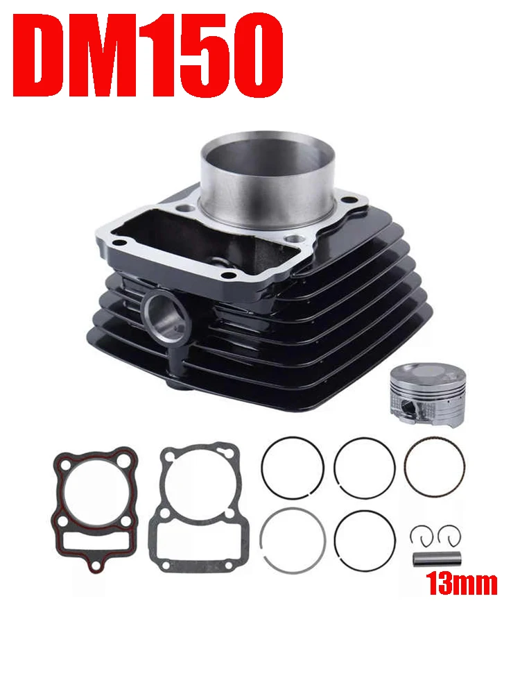 Motorcycle Cylinder Kit for Loncin Italika Honda Lifan AKT FT150 DM150 AKT150 CG150 LF150 62mm Cylinder Block With Piston Ring