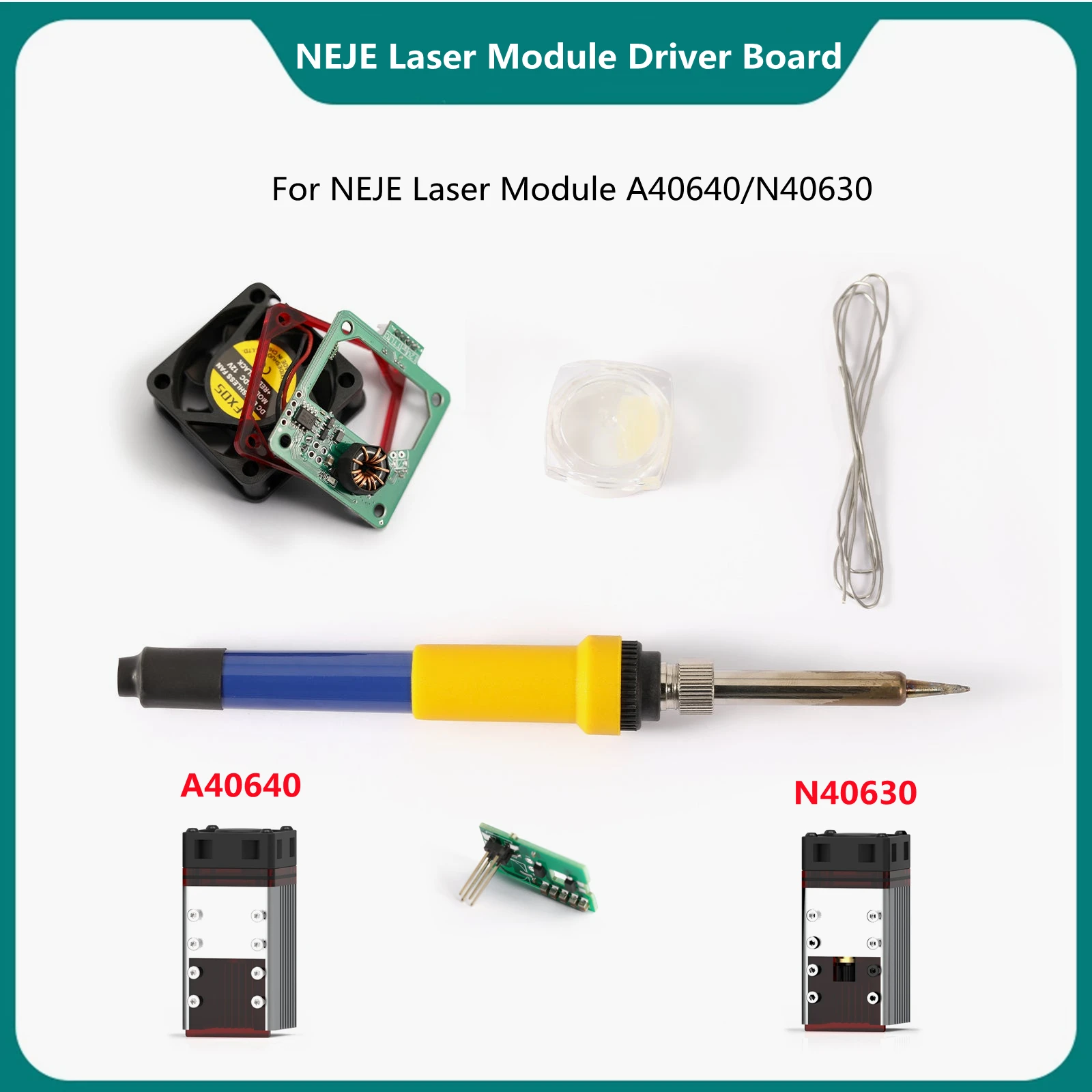 NEJE 12V Driver Board Replacement for NEJE A40640/N40630 Laser Module Driver Board Repair Kits