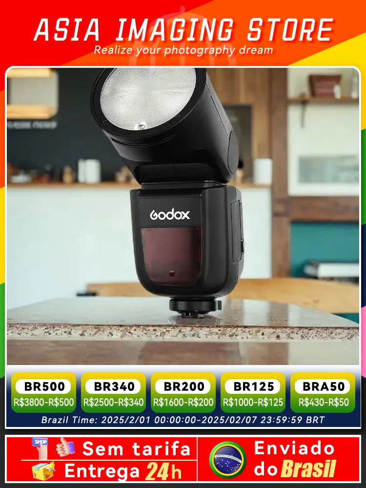 GODOX V1แฟลชกล้องถ่ายรูป, V1S V1N 2.4G hss สำหรับกล้อง DSLR mirrorless Canon Sony Nikon Fujifilm V 1