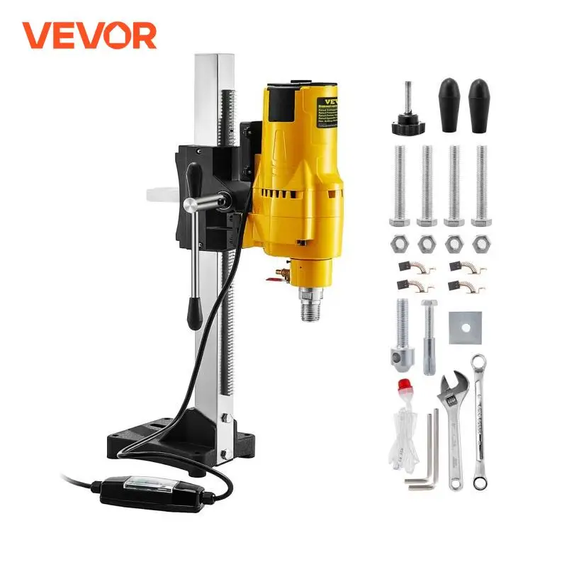 VEVOR Trapano Colonna da Banco 3980/4450 W Macchina per Carotaggio 220 V Trapano a Colonna Industriale ad Alta Precisione Frequenza Nominale 50 HZ Preciso Trapano da Banco Professionale 0-750 giri/min