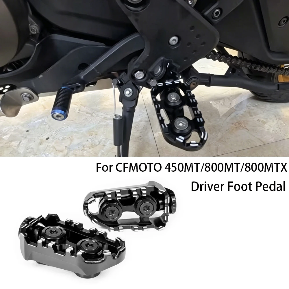 

For CFMOTO 450MT Footrests 800MT 800MTX Motorcycle Conversion Footpegs 450 MT 800 MTX Drivers Footrests Accessories Foot Braces