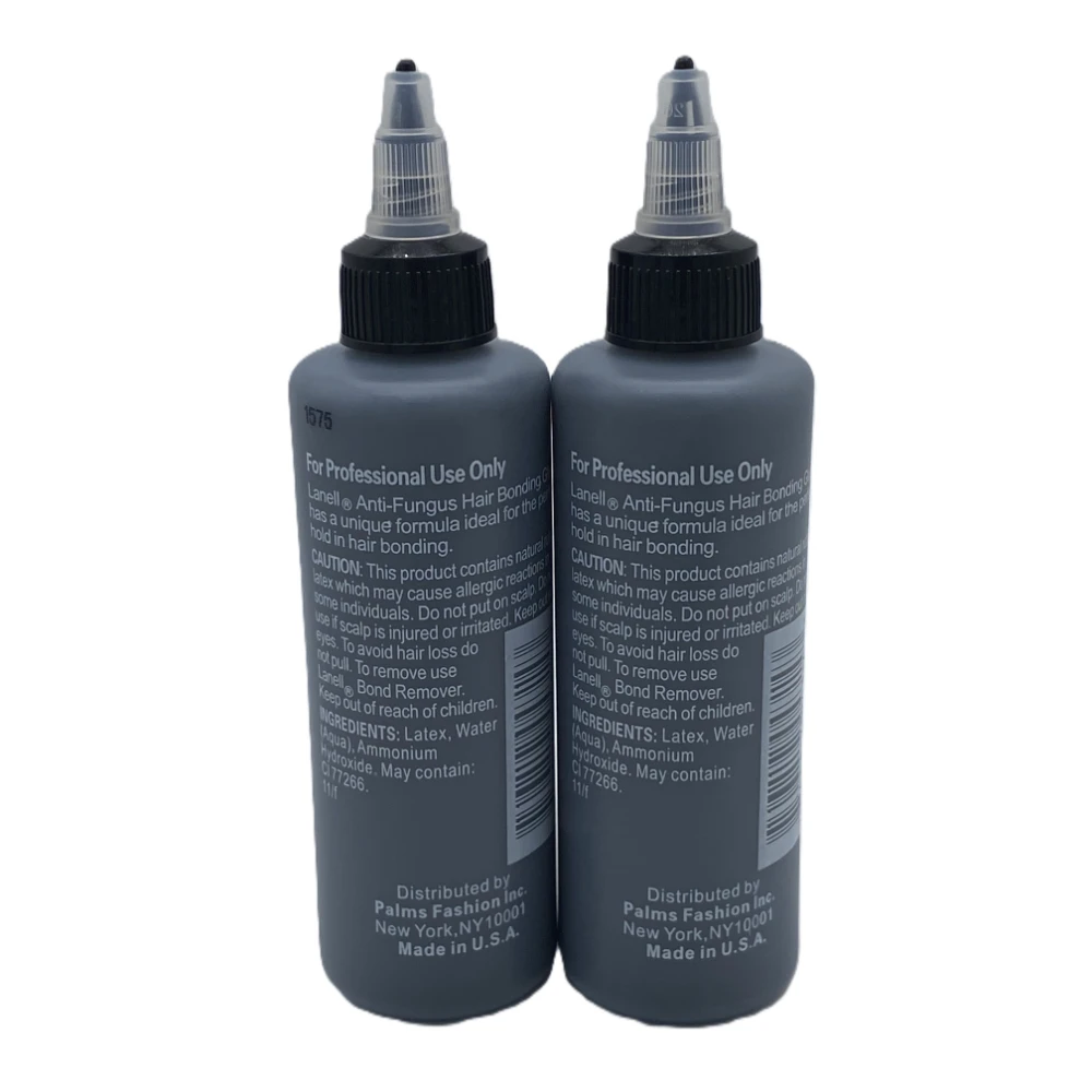 1 병 120 ml / 4 Oz 검정색 항진균 헤어 위빙 본딩 접착제 헤어 위프 접착제