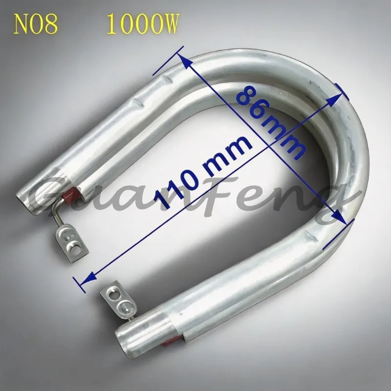 220V U-Type Aluminum Heating Element, Mechatronic Heater Replacement for Coffee Makers and Teas