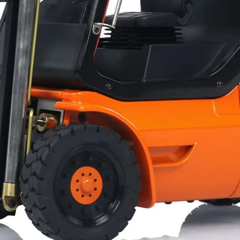 

RC Forklift 40DA3 1/14 Scale Hydraulic Wheeled Transfer Painted Finished Car Metal Construction Vehicles Light Sound Toys Model