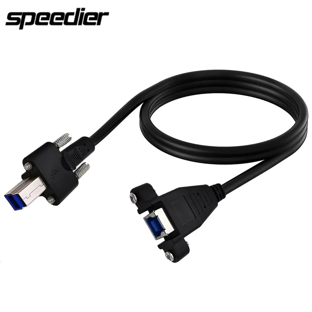 Usb3.0 พิมพ์ส่วนขยาย Docking ข้อมูลสาย Usb BM BF พร้อมสกรู Baffle แผงข้อมูลสาย 5gbps