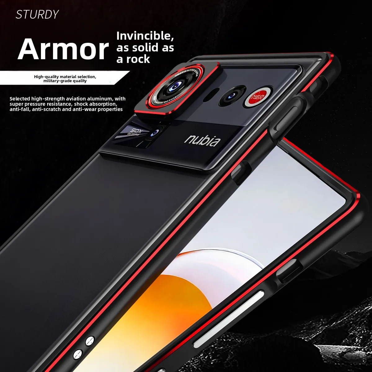 

Phone Cases For Nubia Z 80 Ultra Funda Case For ZTE Nubia Z80 Ultra Z80U Deluxe metal frame lens protection and heat dissipation