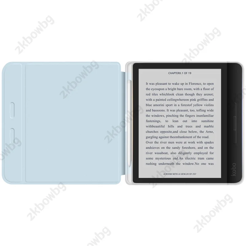Magnetyczne, odłączane etui na e-reader Kobo Libra Colour Color N428 7'' z przegródką na rysik, podstawką, ze skóry PU, funkcją automatycznego włączania/wyłączania ekranu. — zdjęcie produktu 4