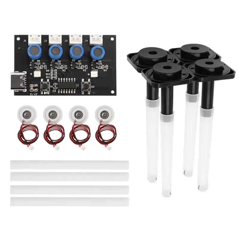 

Ультразвуковой распылитель DC5V с четырьмя режимами распыления, увлажнитель воздуха с цветной подсветкой, плата управления распылением DIY