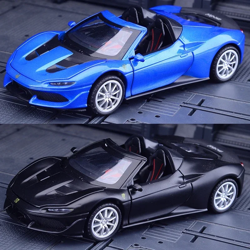 Modèle de voiture de sport en alliage Convertible J50 1:32, véhicules jouets en métal moulé sous pression, modèle de voiture de Simulation, Collection de lumière sonore, jouet cadeau